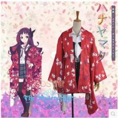 送料無料 ハナヤマタ 笹目やや 制服 捺染 和服 羽織 コスプレ衣装 高品質 新品 Cosplay アニメ