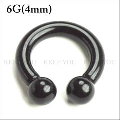 �y���[���֑Ή��z�{�f�B�s�A�X �T�[�L�����[ �o�[�x�� UV�A�N���� 6G(4mm) �{�[���^�C�v �J���[ ���b�h �C�G���[ �z���C�g �u���b�N �u��