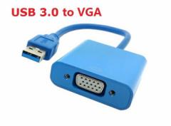  USB3.0 Type A to VGA D-Sub 15s A_v^ IX|X USB-VGA for Windows PC