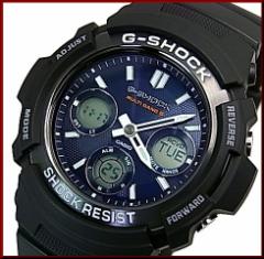 カシオ/G-SHOCK【CASIO/Gショック】ソーラー電波腕時計 メンズ ブラック/ネイビー AWG-M100SB-2A【海外モデル】