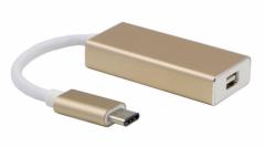 USB C-Mini DisplayPort ϊA_v^ IX-X T|[g USB3.1 Type C to ~j fBXvC|[g for MacBook 12inch 3J[