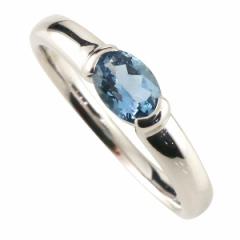 リング レディース サンタアクアマリン 3月の誕生石 シルバーリング ストレート 指輪 女性用 人気 宝石 送料無料