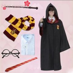 ハリーポッター グリフィンドール ローブ ネクタイ 杖 マフラー 4点セット 290830752_1.jpg