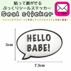 V[ XebJ[ o c5cm~7.3cm HELLO BABE! fR ՂV[  \ĔՂV[XebJ[̓ v[