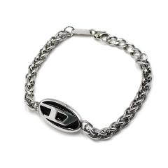 �f�B�[�[�� DIESEL �u���X���b�g DX1469040 ���S D���S �`�F�[�� �A�N�Z�T���[ �����Y �V���o�[+�u���b�N �u���X���b�g �A�N�Z�T���[ �u