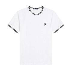 �t���b�h�y���[ FRED PERRY T�V���c ���� �N���[�l�b�N ���S �h�J �e�B�b�v���C�� �R�b�g�� ���M�����[�t�B�b�g M1588V 100 �z���C�g �u