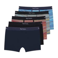 �|�[���X�~�X Paul Smith �{�N�T�[�p���c �O�� �V�O�l�`���[�X�g���C�v 5���g �Z�b�g �I�[�K�j�b�N�R�b�g�� M1A-914-M5PKL 1A �����Y 