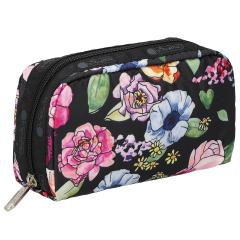 ���X�|�[�g�T�b�N LeSportsac �|�[�` �R�X���|�[�` 6511 F655 RECTANGULAR COSMETIC MOONLIT GARDEN �u���b�N�n�}���` �� �l�C ���C�N�|
