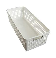 IKEA イケア メッシュバスケット かご ホワイト 白 60x40x15cm