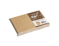 �N���t�g���J�[�h ���n 7.5�~12.5cm 80���� (100�~�V���b�v 100�~�ψ� 100�ψ� 100��)