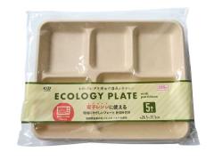 �d�q�����W�Ɏg������ɂ₳�����v���[�g �d�؂�t�� 26.5�~21.5cm 5����