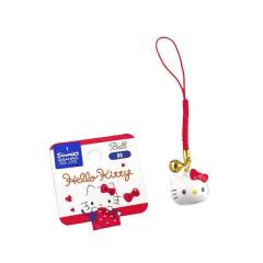 3886ハローキティ鈴ストラップ ストラップ ハローキティ マスコット鈴付 (100円ショップ 100円均一