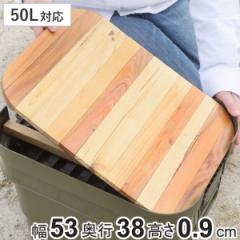トランクカーゴ 50L対応 テーブルトップ （ TC-50 TC-50S LOW パーツ テーブル 天板 ロール式 木製 天然木 天板のみ 収納袋付き ロールテ