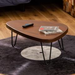 �Z���^�[�e�[�u�� ��80cm �V�R�� �i ���[�e�[�u�� ���r���O�e�[�u�� �O�p �e�[�u�� �`�[�N �ؖ� �X�`�[���r �R���p�N�g �j
