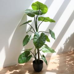 人工観葉植物 クワズイモ 117cm フェイクグリーン 造花 （ 観葉植物 フェイク 人工植物 アートグリーン 緑 グリーン 癒し リラックス 植