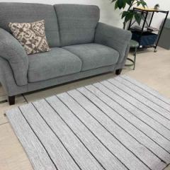 ラグ カーペット コットン100% 170×230cm （ ラグマット 絨毯 マット 折りたためる 収納 コンパクト 床暖 ホットカーペット 対応 収納袋