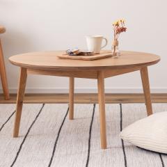 ���r���O�e�[�u�� �~�^ ���a75cm ����38cm �i �I�[�N �ؐ� �V�R�� ���[�e�[�u�� �Z���^�[�e�[�u�� �e�[�u�� �� ���E���h �k�� �V���v�� 