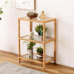 �� �I�[�v�����b�N ��50cm 3�i �����K���X �i ���b�N �f�B�X�v���C �t���[���b�N �V�F���t ���� �I �ِ� �K���X�V�� �f�B�X�v���C���b�N 