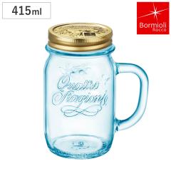 Bormioli Rocco �{���~�I���E���b�R �K���X�r 415ml Q.S.�h�����L���O �W���[ �u���[ 415cc �i �K���X �ۑ��e�� �K���X�W���[ �W�t�� �W
