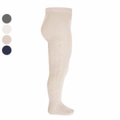 タイツ condor 子供 6ヶ月～2歳 Side patterned tights （ コンドル カラータイツ ベビータイツ 子供用タイツ ベビー キッズ 編みこみ シ