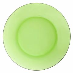 デュラレックス プレート 23.5cm LYS STACK リススタック JUNGLE GREEN ジャングルグリーン 強化ガラス 6枚セット （ 食洗機対応 電子レ