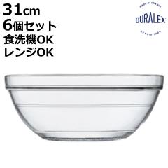 DURALEX �f�������b�N�X ���X�X�^�b�N �{�E�� 31cm 6�Z�b�g �i LYS STACK �H��@�Ή� �d�q�����W�Ή� �����K���X �T���_�{�E�� �K���X