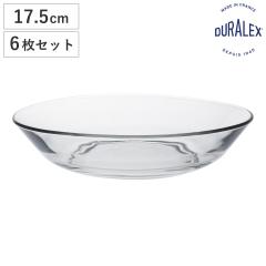 DURALEX �f�������b�N�X �v���[�g ���X �X�[�v�v���[�g 17.5cm �i LYS 6���Z�b�g �H��@�Ή� �d�q�����W�Ή� �K���X �M ���M �H�� �t����