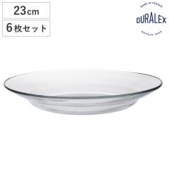 DURALEX �f�������b�N�X �v���[�g ���X �X�[�v�v���[�g 23cm �i LYS 6���Z�b�g �H��@�Ή� �d�q�����W�Ή� �K���X �M ���M �H�� �t�����X