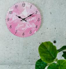 掛け時計 33cm ROSE ローズ SHOP series モチーフクロック 掛け時計 おしゃれ（ アナログ 時計 壁掛け時計 インテリア 雑貨 33 バラ 壁掛
