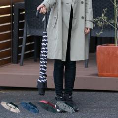 傘 晴雨兼用 逆さに開く2重傘 circus サーカス 長傘 二重傘 ベージュ×ブラック （ カサ かさ 雨傘 日傘 アンブレラ UV対策 通勤 通学 洋