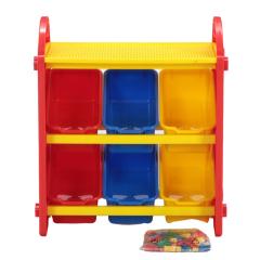 �������ᔠ �g�C�{�b�N�X S �J���t�� 100�s�[�X �u���b�N�t�� �i ��53.5�~���s34.5�~����59cm �I���`���� ����������[ �{�b�N�X ���[��