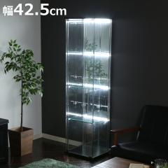 �R���N�V�����P�[�X ��42.5cm 4�i �w�ʃ~���[ LED�t �����K���X �i �R���N�V�����L���r�l�b�g �K���X�P�[�X �L���r�l�b�g �~���[ LED �t