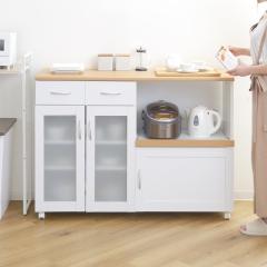�L�b�`���J�E���^�[ ��120cm �t�����`�J���g���[�� �X���C�h�I 2���R���Z���g �L���X�^�[�t �i �J�b�v�{�[�h �L�b�`�� �����W�� ���S�� 