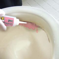 尿石取り ピンクのふんばる 尿石とり 110番 約100g （ トイレ掃除 便器 フチ裏 ジェル チューブタイプ 便所 掃除 掃除グッズ ）