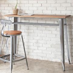 �J�E���^�[�e�[�u�� ��125cm �X�`�[���r MOSH 1281 �i �e�[�u�� �n�C�e�[�u�� ���s45cm ���[ �I�t�� �� �f�X�N �p�\�R���f�X�N �_�C�j��