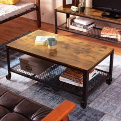 �Z���^�[�e�[�u�� ��90cm �L���X�^�[�t�� �ؖڒ� ���B���e�[�W�� �e�[�u�� ���b�N ���[ �i �� ���r���O�e�[�u�� ���[�e�[�u�� 90 �\�t�@