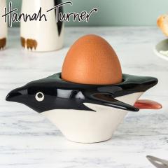 エッグカップ Hannah Turner Penguin （ ハンナターナー エッグスタンド 陶器 卵立て 食器 朝食 ゆで卵 小物入れ 小物収納 鳥 エッグポッ