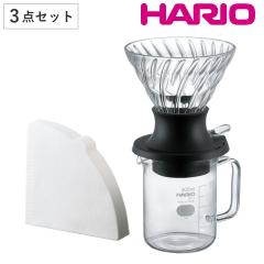 HARIO �Z�Ў��h���b�p�[ �X�C�b�` �T�[�o�[�Z�b�g �i �n���I �R�[�q�[ �h���b�p�[ �y�[�p�[�t�� �T�[�o�[ 300ml �ϔM�K���X �H��@�Ή� 