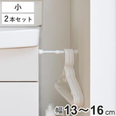 つっぱり棒 突ぱりすき間ポール 小 取付幅：13～16cm 2本セット （ 突っ張り棒 すきま収納 ミニ 短い 縦 横 隙間収納 耐荷重2kg つっぱり