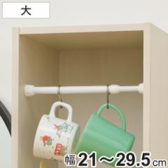 つっぱり棒 突ぱりすき間ポール 大 取付幅：21～29.5cm （ 突っ張り棒 すきま収納 縦 横 隙間収納 耐荷重2kg つっぱり すき間 仕切り 伸