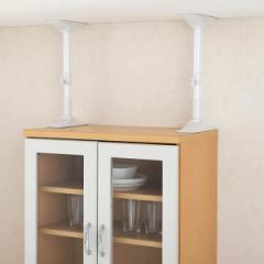 家具転倒防止 つっぱり棒 耐震ポール ミニサイズ 27cm～35cm 伸縮 （ 突っ張り棒 つっぱり 地震ポール 震災 地震対策 防災 賃貸 工具不要