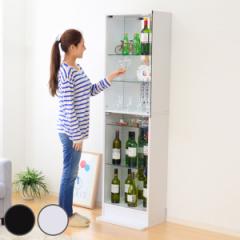 コレクションラック 幅48.5cm 深型 ショーケース ガラス扉 （ ウィスキー棚 コレクションケース ガラス製 ガラスケース キャビネット ガ