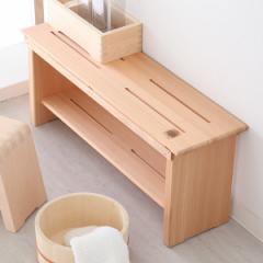 木製台 大 余湯派 釘無万能台 お風呂 木製 ラック バスラック （ 木製バスラック 物置 浴室用 天然木 シャンプー台 収納 木 台 日本製 木