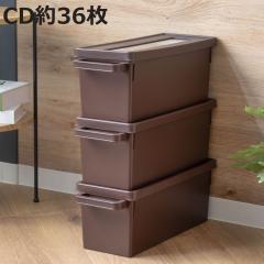 ���[�P�[�X ���f�B�A�R���e�i CD�p �u���E�� ��44.9�~���s16.7�~����16.4cm �i CD���[�P�[�X ���[�{�b�N�X ���f�B�A���[ �{�b�N�X �P�[�X