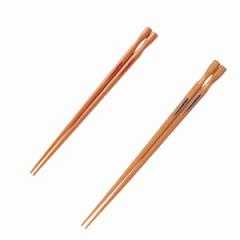箸 20.5cm 23cm 八角 恵木彫 天然木 木製 日本製 （ お箸 はし おはし ハシ カトラリー 赤 青 自宅用 プレゼント 普段使い おしゃれ 八角
