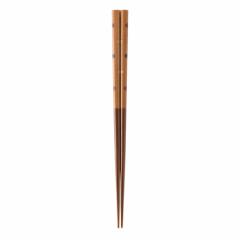 箸 23cm 水玉 組木箸 木製 （ お箸 はし おはし ハシ カトラリー ドット柄 寄せ木細工 天然木 自宅用 プレゼント 普段使い おしゃれ 先角
