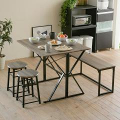 �_�C�j���O�Z�b�g 4�l �x���` �e�[�u�� �X�c�[��2�r 2WAY �i 4�_�Z�b�g �܂肽���� �_�C�j���O�e�[�u�� �֎q �Z�b�g �_�C�j���O ��90cm 
