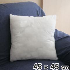 ヌードクッション 圧縮タイプ 45×45cm （ クッション 中身 45 ポリエステル綿 クッション本体 中材 ポリわた カバーなし 45×45 45cm 角