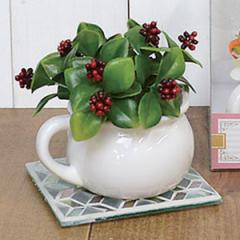 フェイクグリーン マルベリー ポット （ 人工観葉植物 インテリアグリーン 観葉植物 おしゃれ 造花 リアル コンパクト 光触媒 室内 消臭 