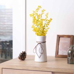 フェイクグリーン ミモザ ロングポット （ 人工観葉植物 インテリアグリーン 観葉植物 おしゃれ 造花 リアル コンパクト 光触媒 室内 消